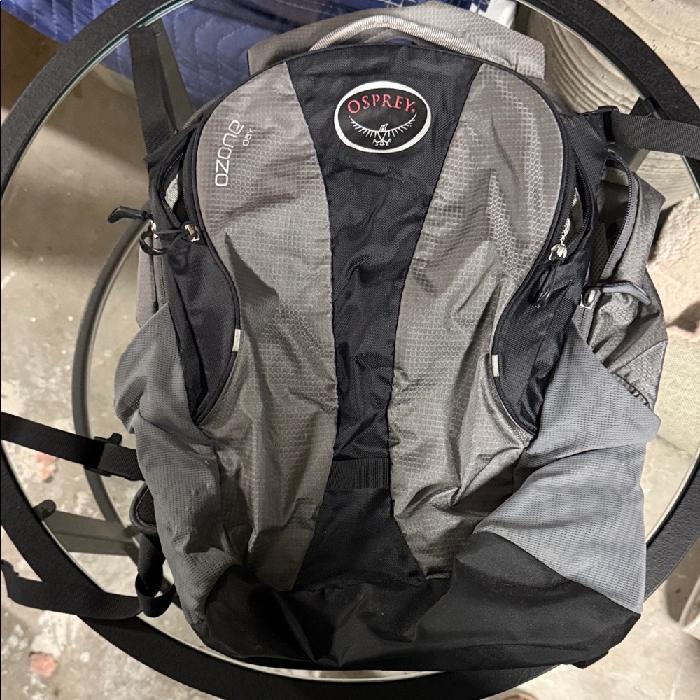 Osprey Black and Gray Men's Backpack